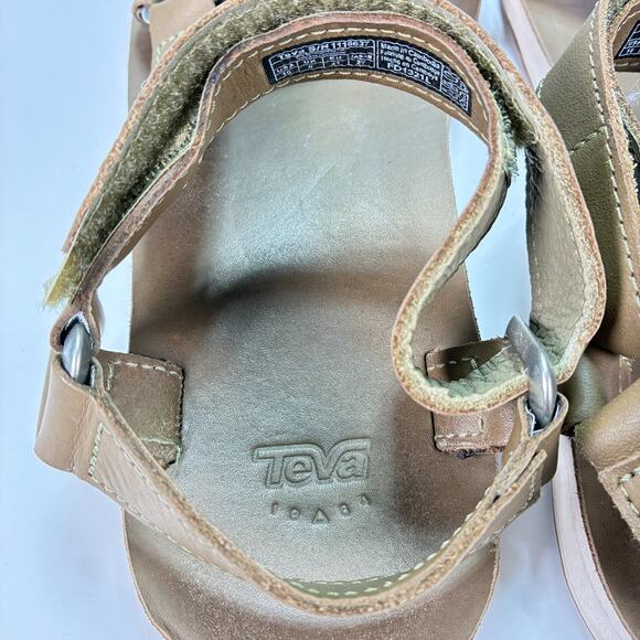 Teva Original Universal Brown Strappy Leather Sandals 1116637 Women's Size 10 - Picture 7 of 9